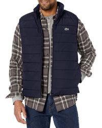Lacoste Quilted Gilet Jacket in Green 