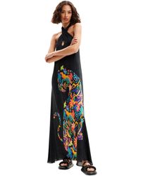 Desigual - Standard Woven Dress Swimwear Black - Lyst