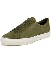 Vince - S Fulton Lace Up Casual Fashion Sneaker Olive Smoke Green Suede - Lyst