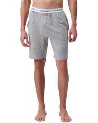 Calvin Klein - Modern Cotton Lounge Sleep Shorts Grey Heather - Lyst