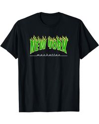 Freecity - New York City Skater Fire Parody T-shirt - Lyst
