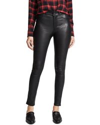 PAIGE Hoxton Stretch Leather Pants in 