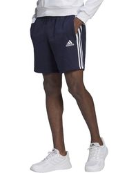 adidas - ,mens,3-stripes French Terry Shorts,ink/white,x-small - Lyst