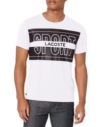 Lacoste - Short Sleeve Graphic Sport T-shirt - Lyst