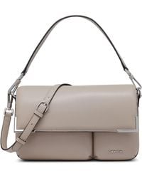 Calvin Klein - Mica Organizational Flap Demi Shoulder Bag & Crossbody - Lyst