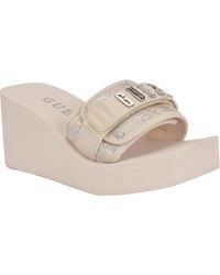 Guess - Dellean Wedge Sandal - Lyst