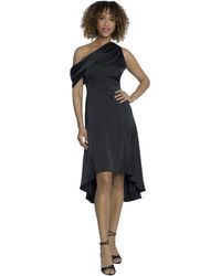 Maggy London - Heavy Charmeuse One Shoulder High Low Cocktail Dresses For - Lyst