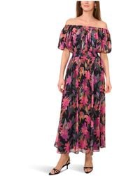 Vince Camuto - Off Shoulder Puff Sleeve Maxi Dress - Lyst
