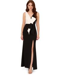 Adrianna Papell - Two-tone Evening Gown - Lyst