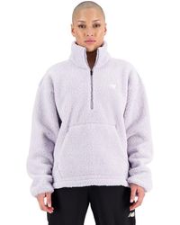 New Balance - Achiever Sherpa Pullover - Lyst