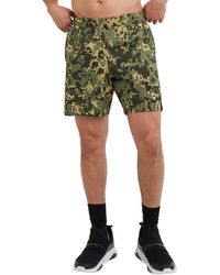 Champion - Mvp, Gym, Lightweight Athletic, Training Shorts, 7", Crater Camo Cargo Olive C Patch Logo - Lyst