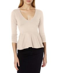 susana monaco peplum top