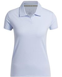 adidas - Golf Standard S Go-to Heathered Polo Shirt - Lyst