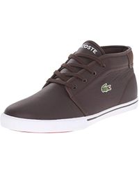 lacoste black high tops
