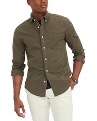 Tommy Hilfiger - Long Sleeve Button Down Stretch Oxford Shirt In Regular Fit - Lyst