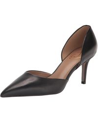 Sam Edelman - Viv Pump Black Leather 11 Medium - Lyst