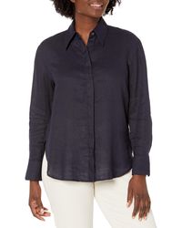 Vince - S Relaxed L/s Button Down,coastal Blue,small - Lyst