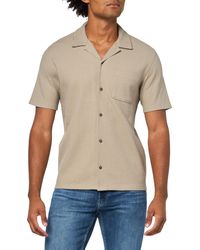 Vince - S Short Sleeve Seersucker Short Sleeve Cabana Shirt - Lyst