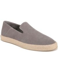 Vince - S Emmitt Casual Slip On Loafer Smoke Grey Suede - Lyst