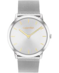 Calvin Klein - And 2h Quartz Watch Stainless Steel With Mesh Bracelet - Water Resistant 3 Atm/30 Meters - Trendy Ck Watches For Him And Her - Lyst