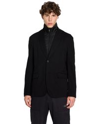 Emporio Armani - A | X Armani Exchange Petite Limited Edition We Beat As One Strech Nylon Blazer With Bib Attached - Lyst