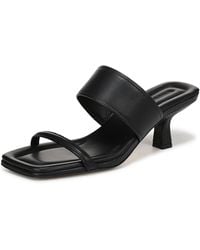 Vince - S Cora Slide Sandal Black Leather 7 M - Lyst