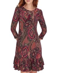 Tommy Hilfiger - Dress,aubergine/chili Pepper,16 - Lyst
