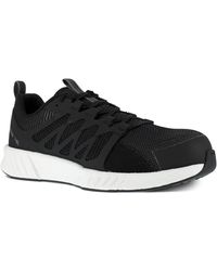 Reebok - Work Rb4311 Fusion Flexweave Safety Composite Toe Athletic Work Shoe Black And White - Lyst