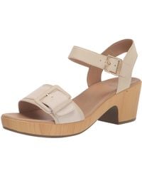 Dr. Scholls - Shoes S Felicity Too Block Heel Sandal Seashell Beige 8.5 M - Lyst