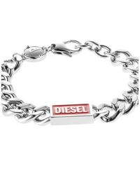 DIESEL - Stainless Steel Bracelet - Lyst