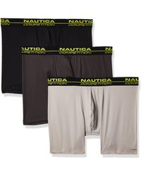 Details about  / Nautica Competition Boxer Briefs 3//Pack Multi-Color Black//Lime Green Men/'s