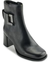 Karl Lagerfeld - Paris Pomona Evening Heeled Ankle Bootie Combat Boot - Lyst