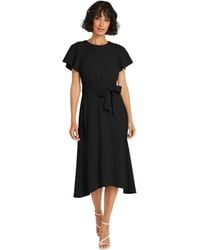 Maggy London - Flutter Sleeve And Waist Tie Cocktail Multi Occasion Wedding Guest Dresses For - Lyst