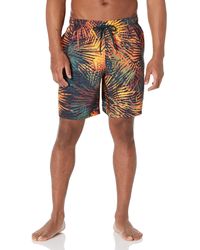 SELECTED Relaxed Fit T-shirt Met Print en zwemshorts Model denton voor heren Heren Kleding voor voor Strandkleding voor Board 