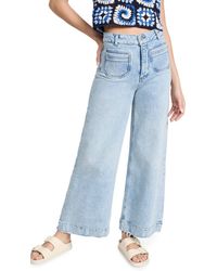 PAIGE - Harper Ankle Patch Pockets Jeans - Lyst