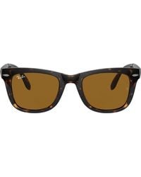 Ray-Ban - Rb4105 Folding Wayfarer Sunglasses - Lyst