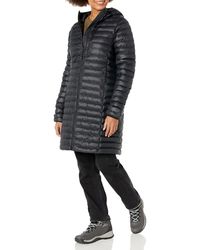 Marmot - Women's Echo Featherless Long Jacket - Lightweight, Hooded, Down-alternative Insulated Jacket, Black Shiny, Medium - Lyst