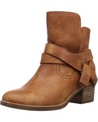 UGG Leather Elora Ankle Boot in Green 
