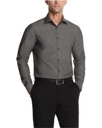 Calvin Klein - Dress Shirt Slim Fit Modern Pincord Carbon - Lyst