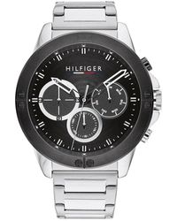 Tommy Hilfiger - Quartz Multifunction Stainless Steel And Link Bracelet Watch - Lyst