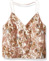 Gold-Sequin Tops for Women - Up to 76 
