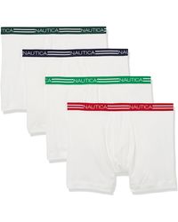 Nautica - Classic Cotton 4-pack Boxer Briefs - Lyst