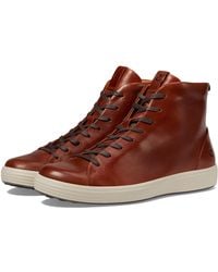 Ecco - Soft 7 Premier High-Top Sneakers (Cognac) Shoes - Lyst