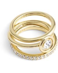 COACH - Halo Stackable Ring Set - Lyst