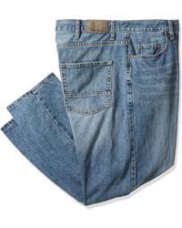Nautica Mens Big and Tall 5 Pocket Relaxed Fit Stretch Jean