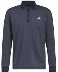 adidas - Essentials Long Sleeve Polo Shirt - Lyst