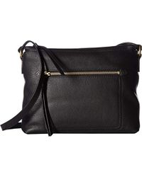 Lyst Cole Haan Leather Messenger Bag In Black Cole Haan Jade Leather Swingpack Crossbody Bag Lyst