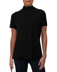 Anne Klein - Short Sleeve Mockneck Top Shirt - Lyst