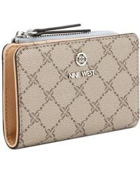 Nine West - Lockup 9s Zip Around Card Case Wallet - Lyst