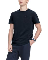 Tommy Hilfiger - Regular Short Sleeve Crewneck T Shirt With Pocket - Lyst